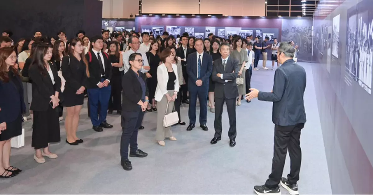 逾3500名新入職及年輕公務員 參觀抗戰勝利80周年大型巡迴展覽