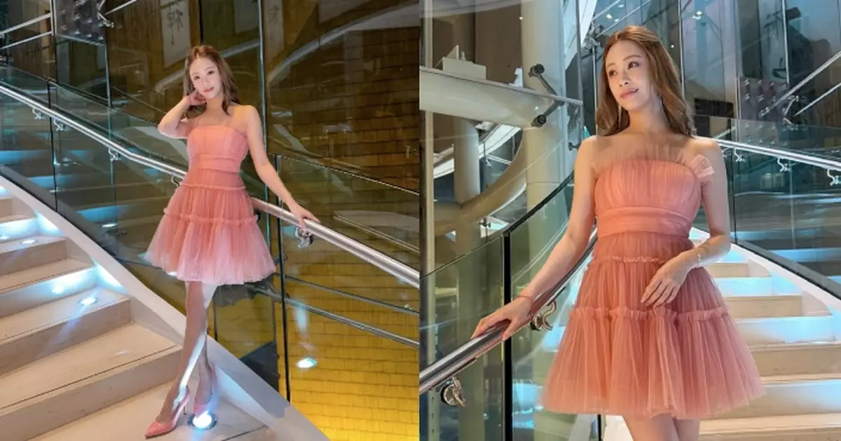 葉蒨文獲《女神配對計劃》帶挈工作接唔停 甜美露肩禮服出活動
