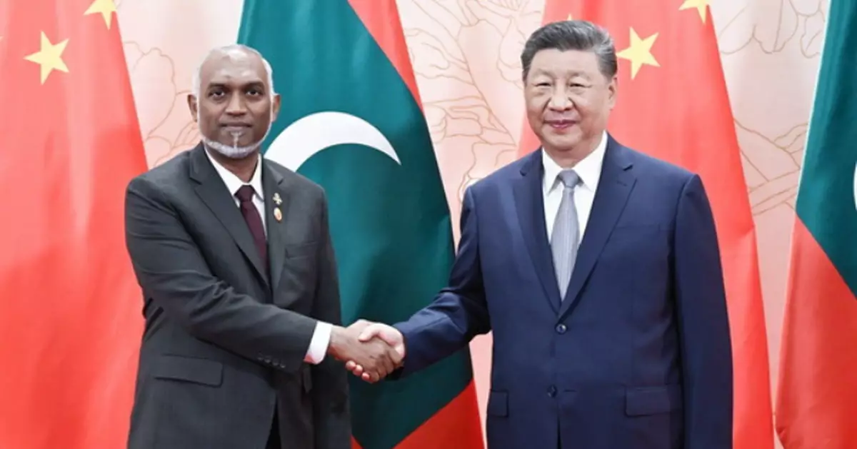 習近平晤馬爾代夫總統穆伊茲及阿塞拜疆總統阿利耶夫