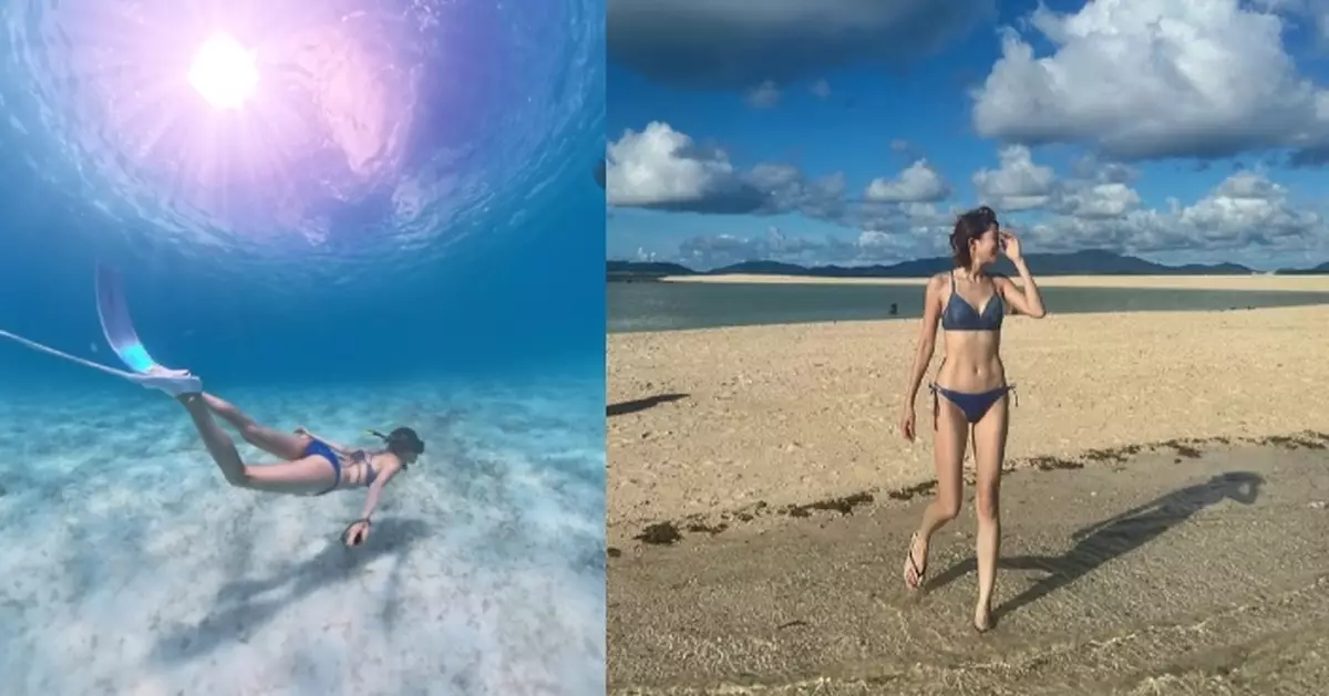 短髮女神換三點式泳裝晒Fit爆身材 蘇皓兒赴「果凍海」潛水留倩影