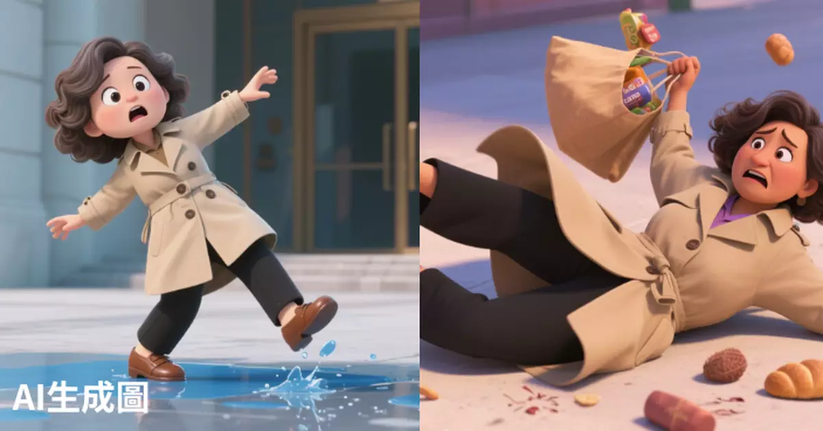 中環Landmark地滑跣低 事主呻無人幫「只好慢慢爬起身」引網民熱議「港式人情味」