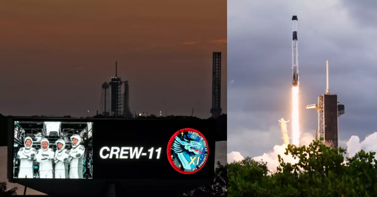 SpaceX龍飛船搭載4名來自美日俄太空人  飛往國際太空站