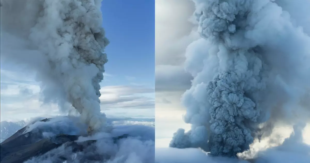 俄羅斯火山時隔600年再噴發 噴出高度達6000米灰柱