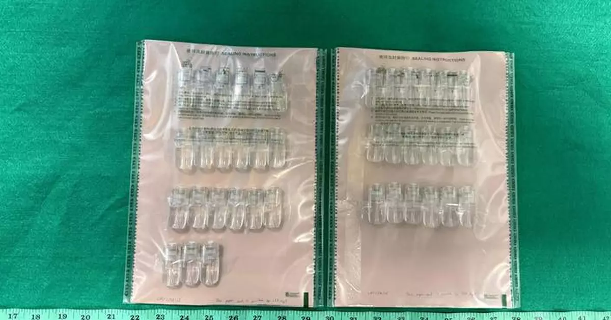 泰國抵港26歲旅客 涉將值萬元依托咪酯煙彈藏於糖果包裝內被捕