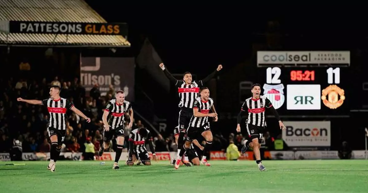 英聯盃次圈爆大冷　曼聯互射12碼被乙組甘士比淘汰