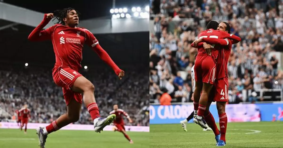 英格蘭超級足球聯賽　利物浦作客3:2險勝紐卡素