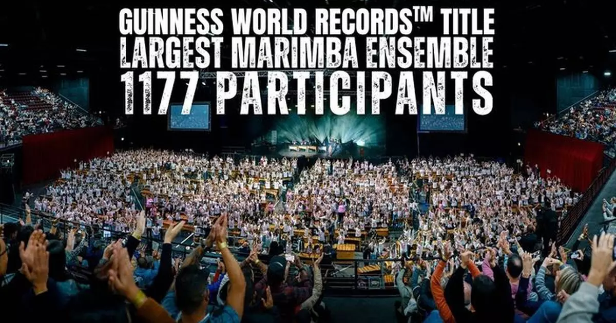1276名演奏者齊集開普敦 打破「最大馬林巴琴樂團」世界紀錄