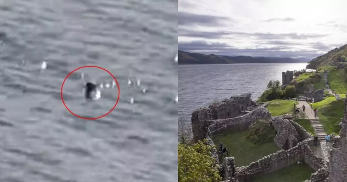 尼斯湖水怪再現身 ? 遊客拍到神秘黑影逆流而上片段