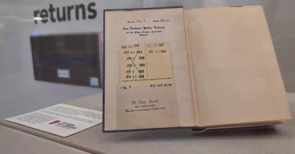 德州圖書館收逾期82年還書 內夾字條：婆婆付不起罰款