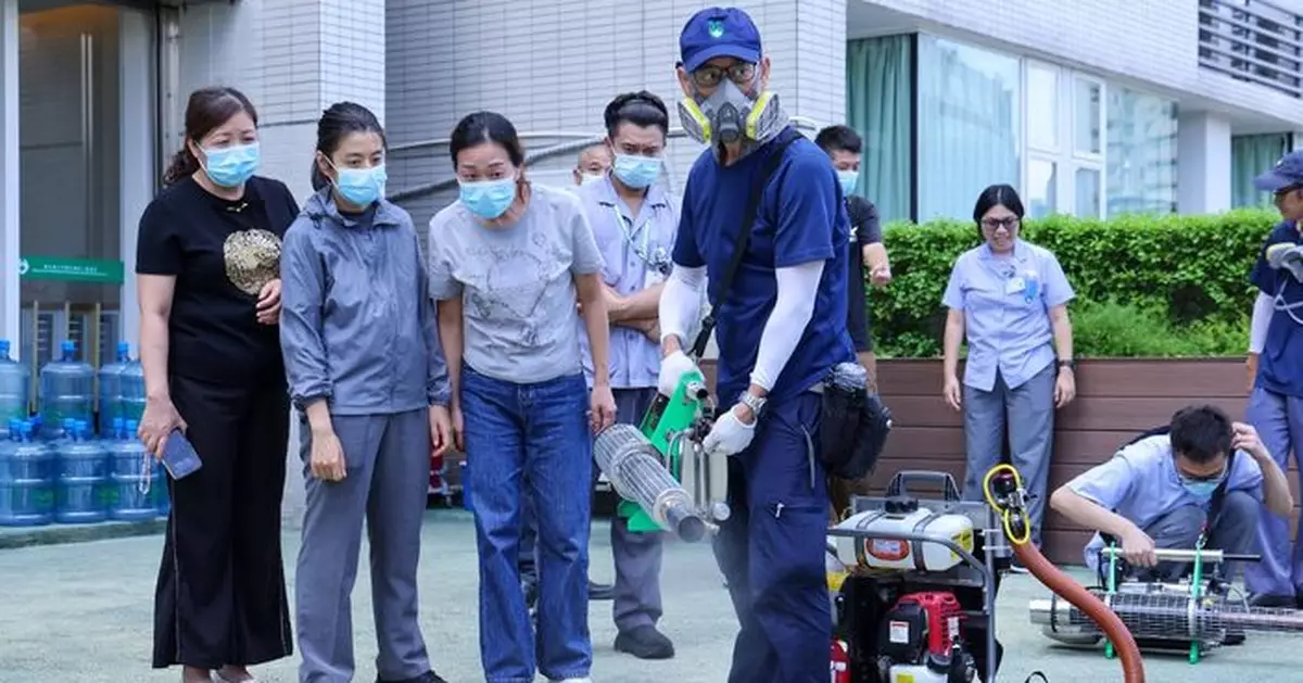衛生局擴大滅蚊隊伍應對「雙熱」 組織員工開展化學滅蚊技能培訓