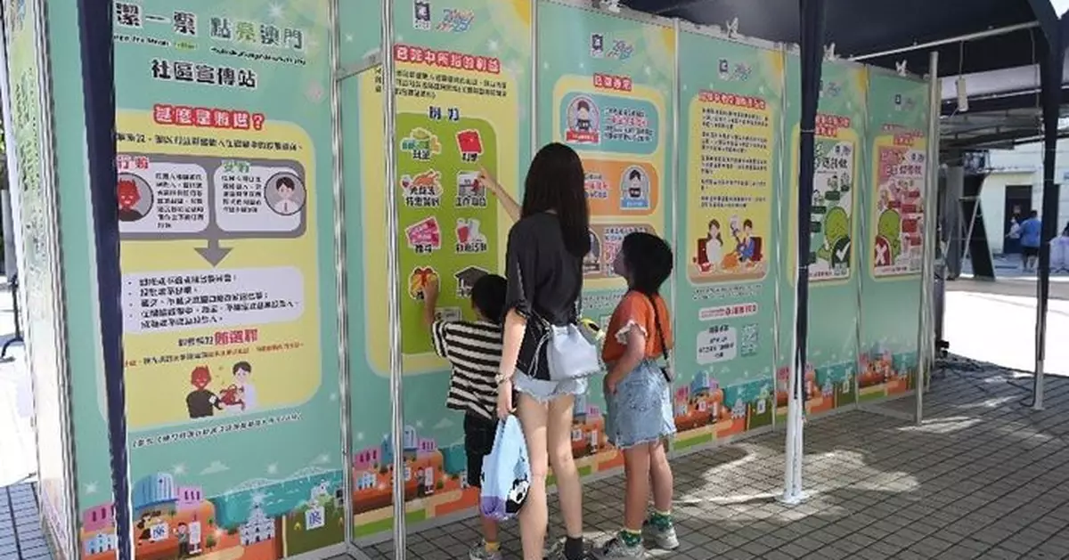 「廉潔一票 點亮澳門－社區宣傳站」 8月23及24日氹仔壓軸舉行 廉政專員辦公室