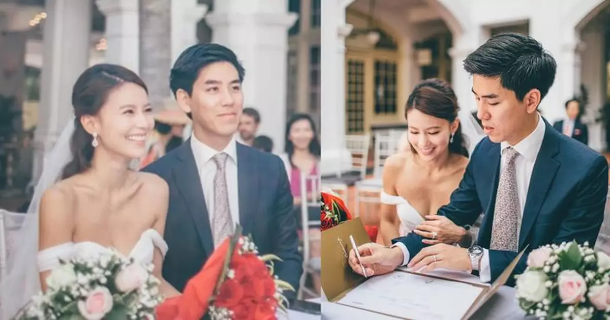 前港姐李雪瑩結婚9周年晒婚照 定居新加坡育兩女幸福滿瀉