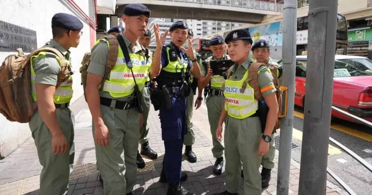 逾500警務人員深水埗區舉行反恐演習 模擬緊急事故及發現可疑物