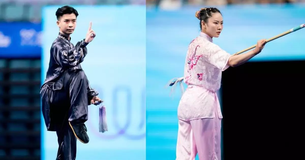 世運兩武術金牌得主返港　楊頌熹形容亞運前測試　沈曉榆稱像發夢