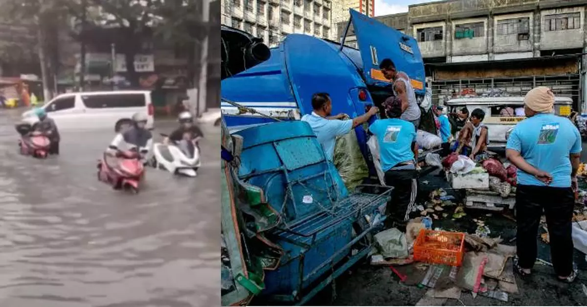 風季來襲馬尼拉變水都！洪水沖出驚人垃圾山  民眾亂拋加劇排水惡夢