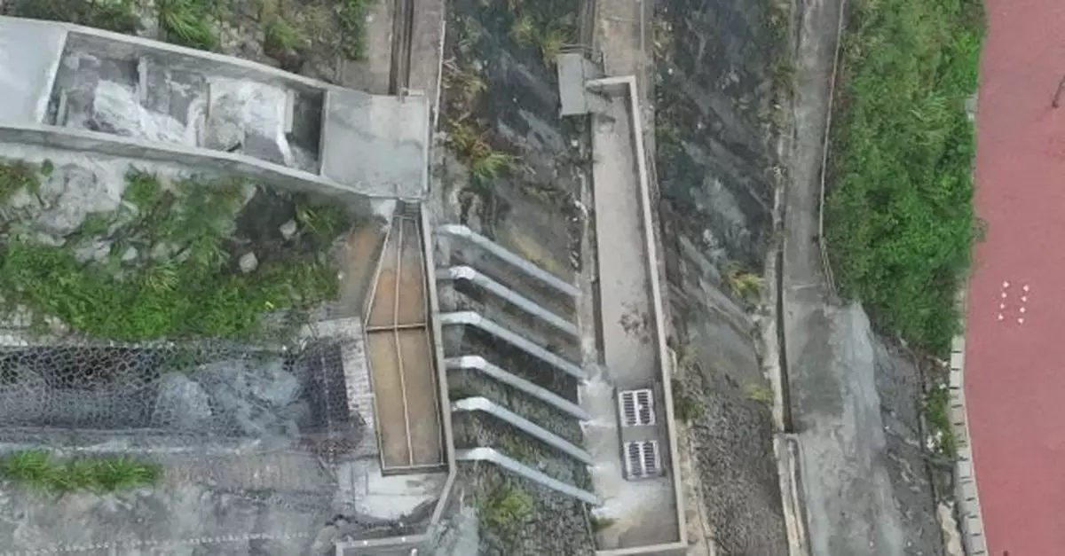 土力工程處稱改善後排水設施有效減少耀興道旁山坡溢流
