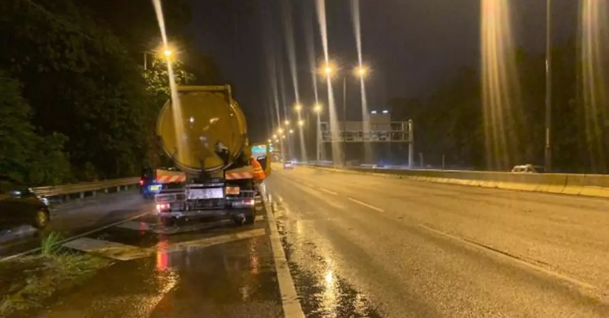 渠務署完成處理大埔吐露港公路及頌雅路水浸