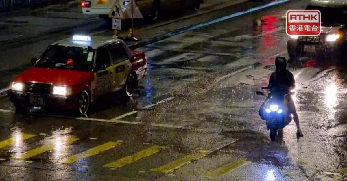 天文台改發黃色暴雨警告信號