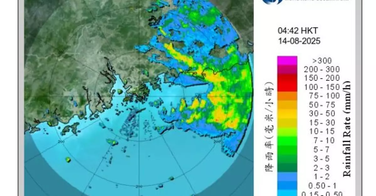 天文台：楊柳未來數小時最近珠江口　本港今日有狂風驟雨及雷暴
