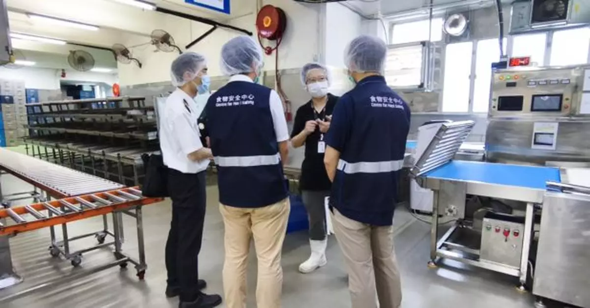 食環署食安中心及環境衞生部巡查各區持牌食物製造廠