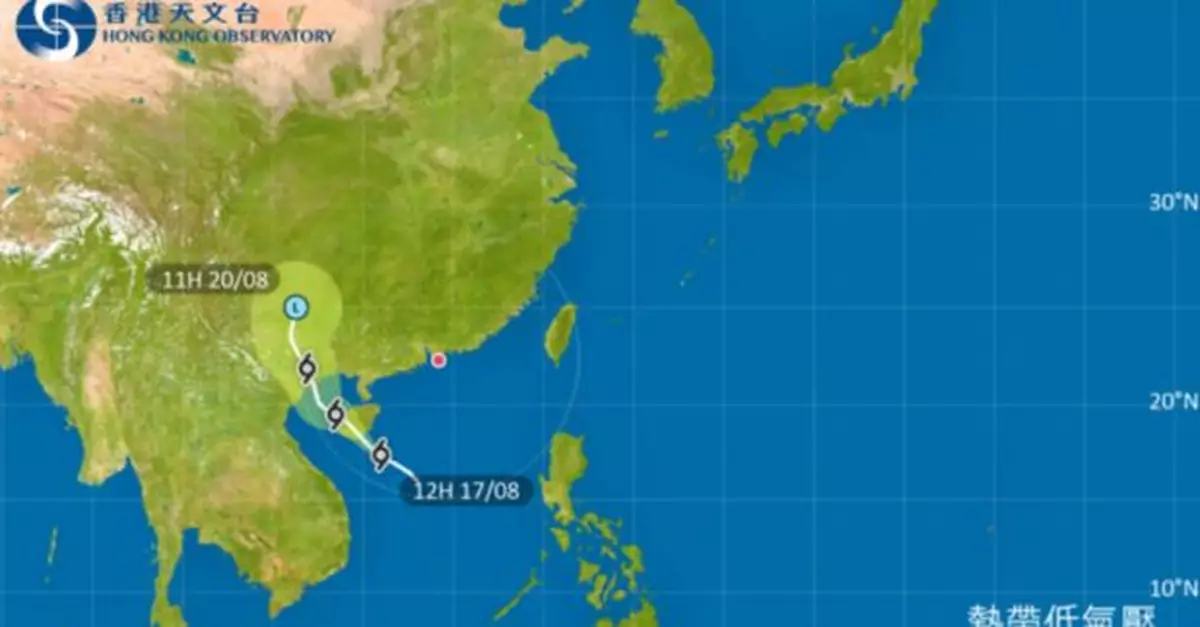 天文台稱隨後需否發三號信號視乎強風區與珠江口距離