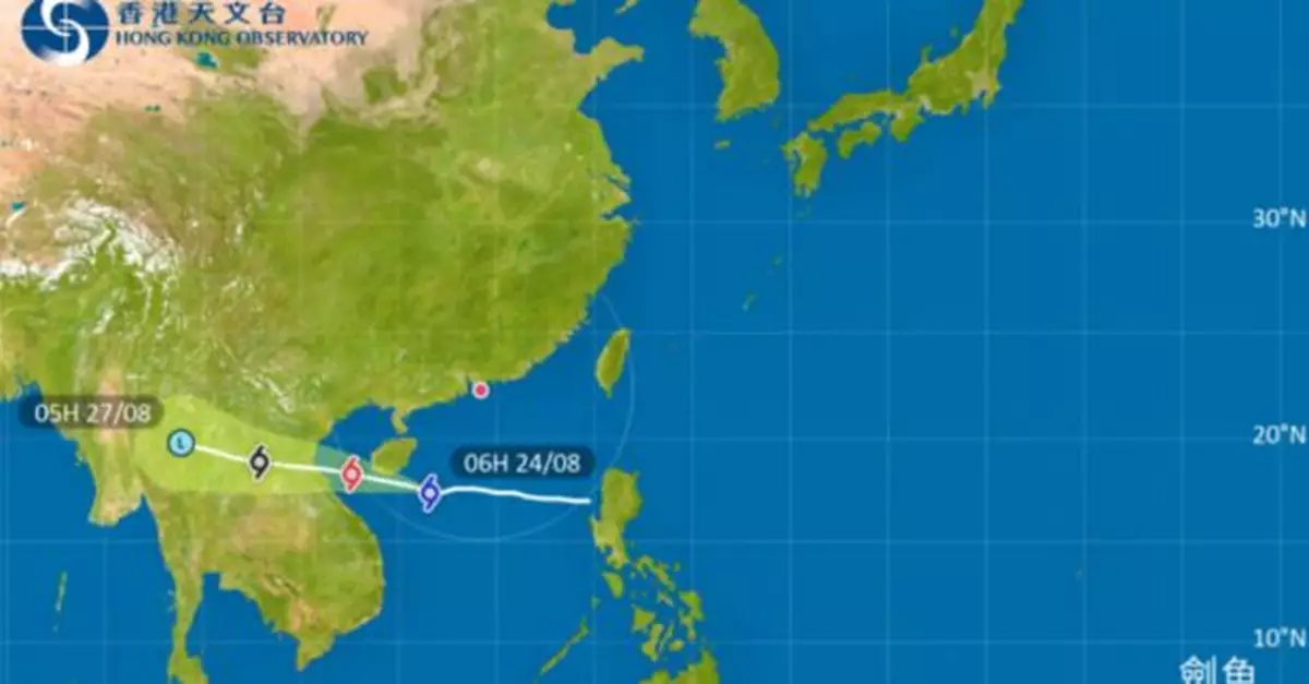 天文台稱當劍魚對本港不再構成威脅時會取消所有熱帶氣旋警告信號