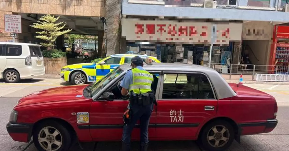 警方採取打擊的士違規行動 一名本地男司機涉嫌濫收車資被捕