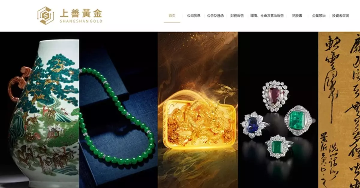 上善黃金曾瀉近23%  大股東近8.1%持股遭斬倉