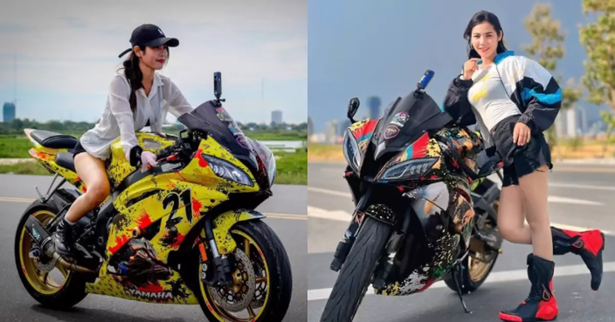 疑超車擦撞私家車失平衡 柬埔寨網紅女騎士倒地慘遭貨車輾斃 丈夫崩潰痛哭