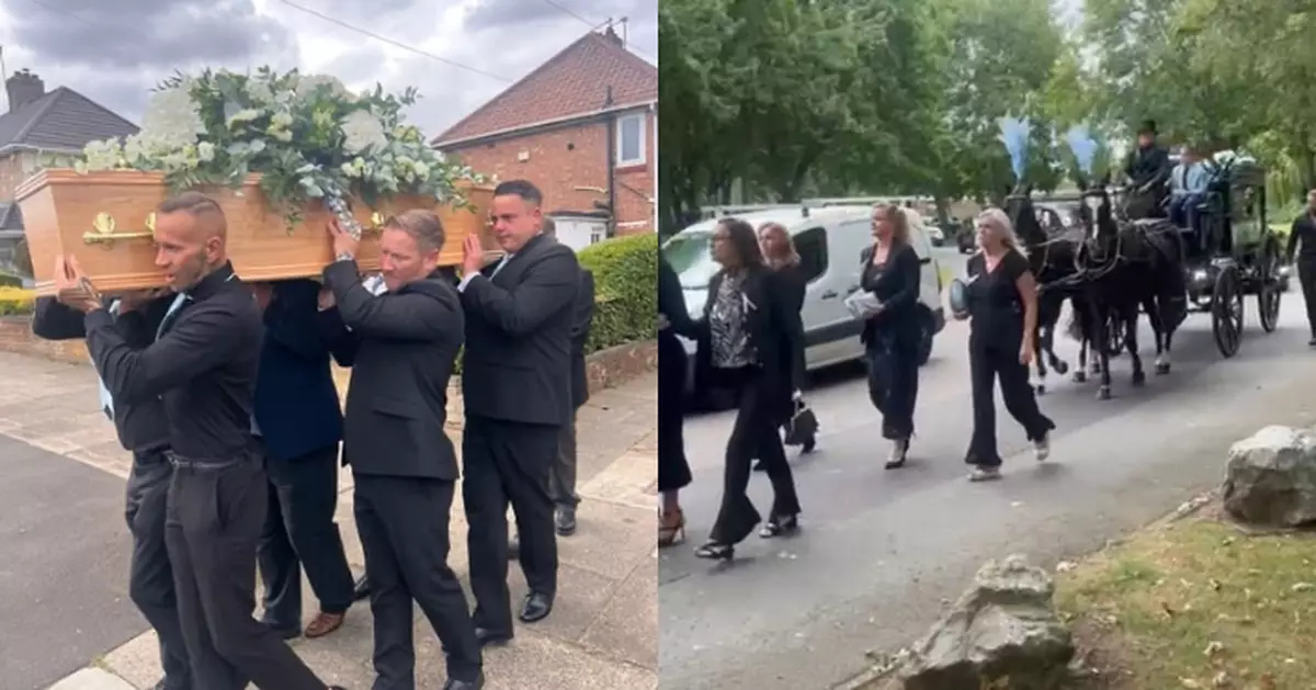 英父葬禮目睹愛兒棺木抬入教堂 極度悲痛暈倒心臟病發亡