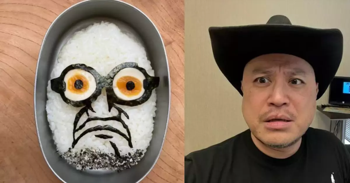 日男巧手製創意「人臉」便當 意外神還原搞笑藝人誇張表情哭笑不得