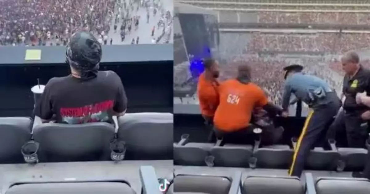 聽重金屬演唱會「精蟲上腦」？ 美漢觀眾席做不雅動作惹眾怒被捕