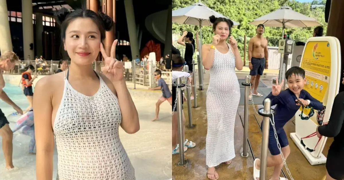 Coffee林芊妤帶囝囝玩盡暑假 靚媽陀B逾7個月肥肚唔肥人