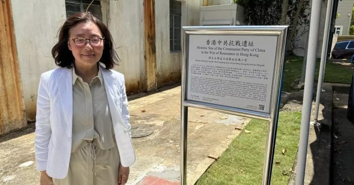 抗戰勝利80周年｜甯漢豪訪黃毛應玫瑰小堂 強調必須牢記歷史