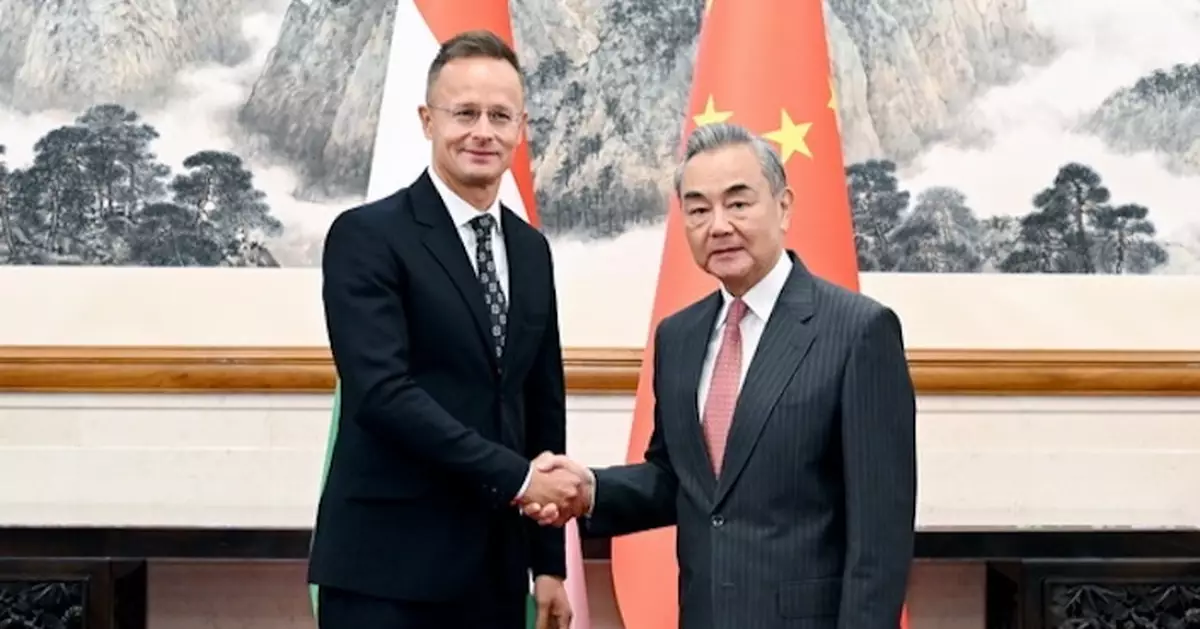 王毅晤匈牙利外長西雅爾多 稱兩國合作表明中歐是夥伴不是對手