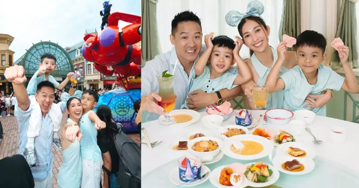 陳智燊一家四口玩盡主題樂園 宋熙年憶起當新手媽媽經歷：真係好大陣仗