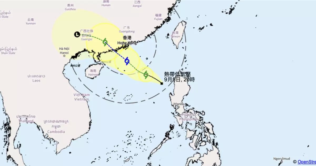 天氣 | 天文台：晚上10時20分發出1號信號 將評估是否周日改發更高信號