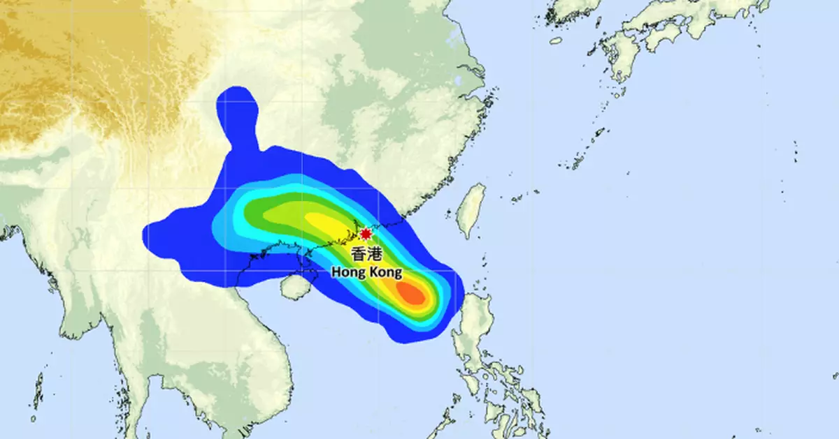 天氣｜熱帶低氣壓增強為熱帶風暴 天文台將在午夜至凌晨3時間改發3號信號