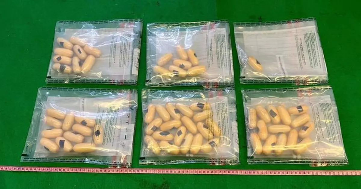 海關機場檢獲一批市值逾370萬毒品 拘3人