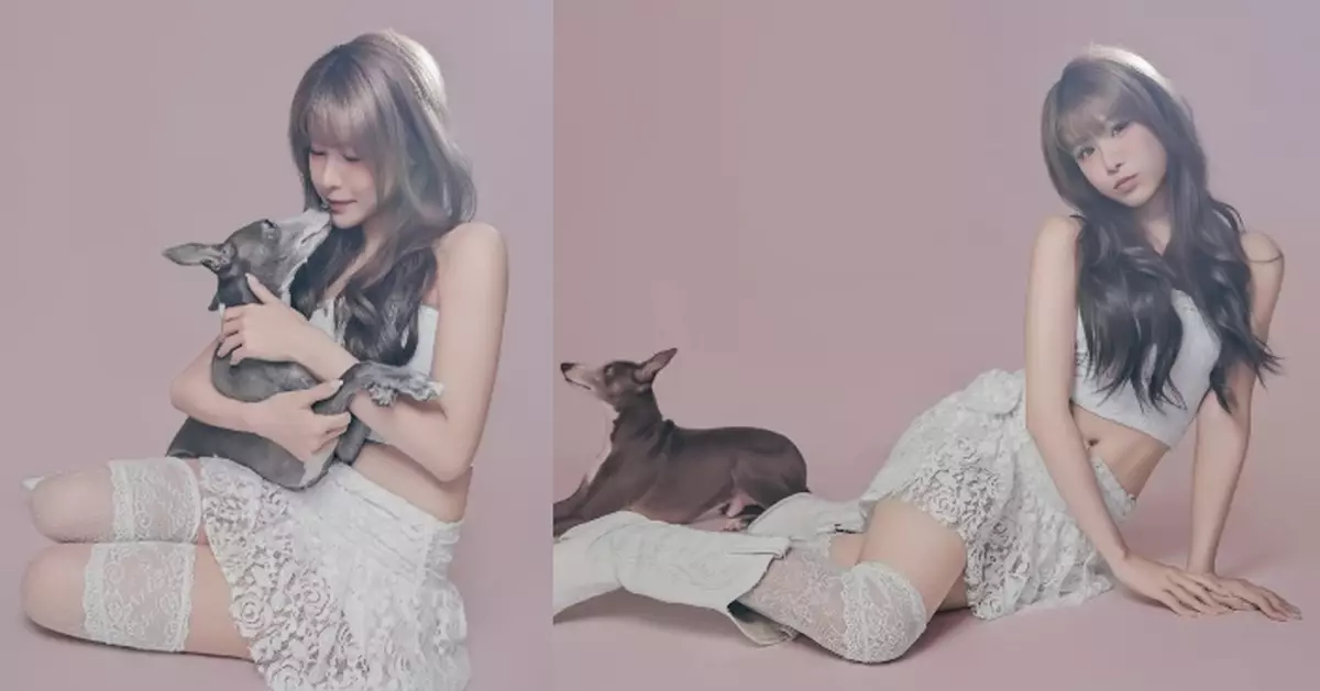 憑《開心速遞》素素入屋人氣大增 古佩玲與愛犬拍寫真透露鏡頭背後實況