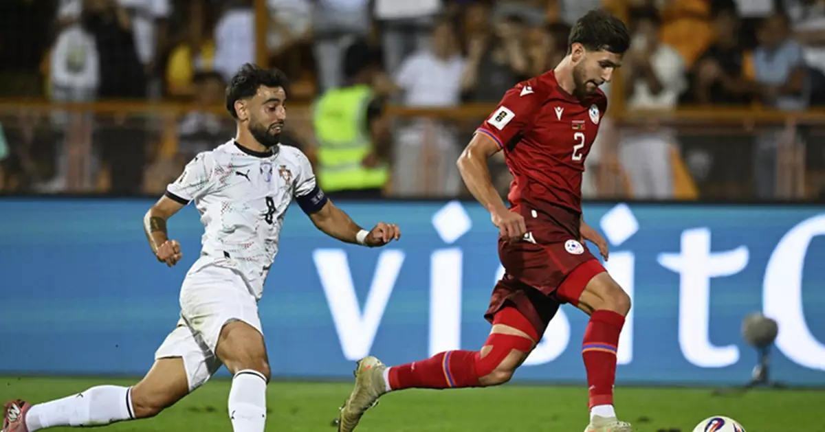 世盃外葡萄牙5:0挫亞美尼亞　英格蘭2:0擊敗安道爾