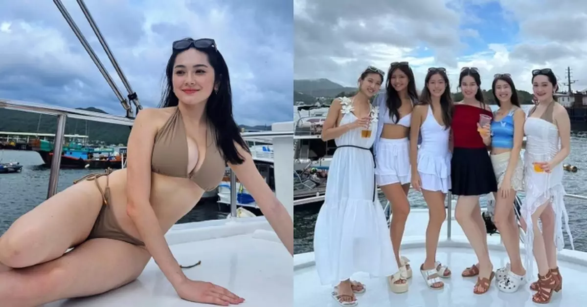 應屆港姐賽後情誼不變 何詠多拉大隊出海開P晒水着