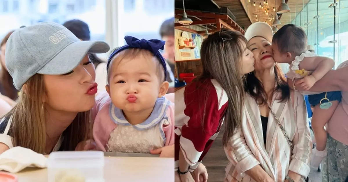 連詩雅帶囡囡為媽媽慶生 1歲Camila主動嘟嘴送吻冧爆婆婆