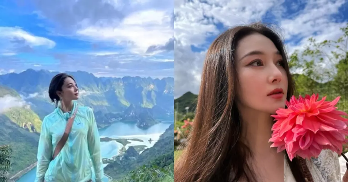 張馨予兩年前一張打卡照 帶旺廣西旅遊村