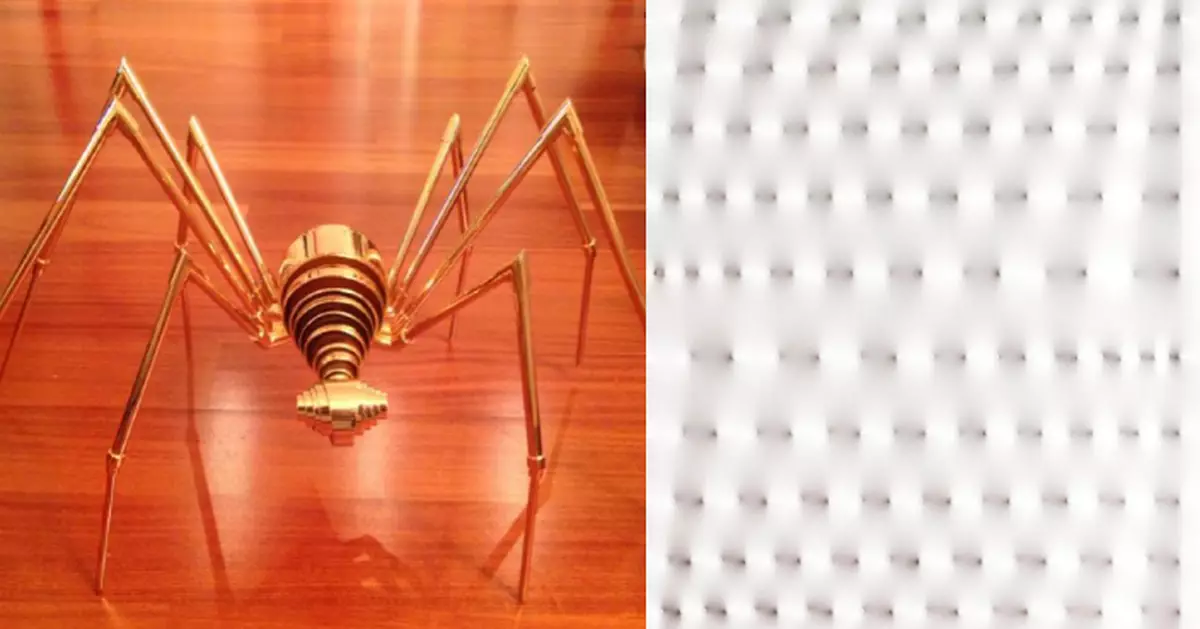 27萬黃金蜘蛛慘遭「斷腿」！女童為畫油畫攀雕塑 意畫廊急加強安保