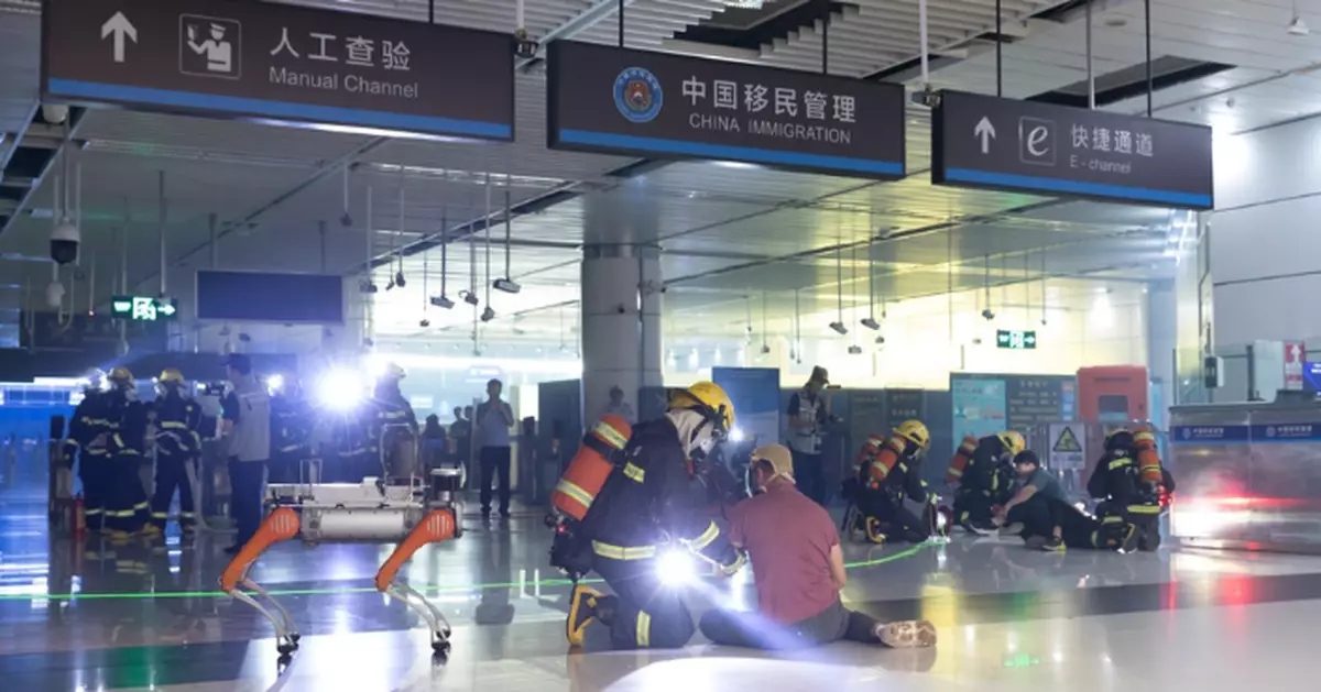 消防處等多個部門與深圳消防救援支隊 深圳灣口岸舉行危害物質事故聯合演練