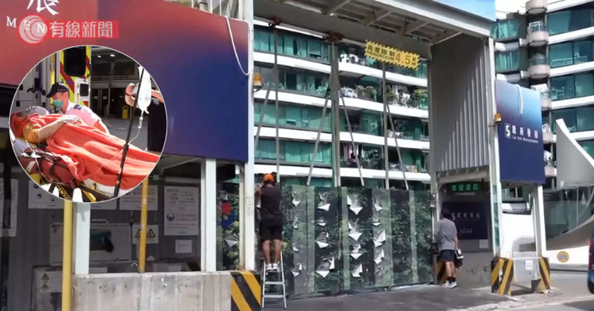 廣播道住宅地盤升降機吊籠上升途中突下墜 兩男工人受傷送院一人昏迷