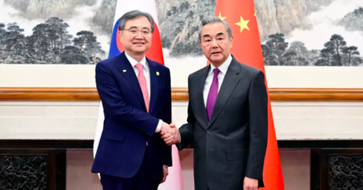 王毅：中韓應鞏固睦鄰友好　成為名副其實戰略合作伙伴