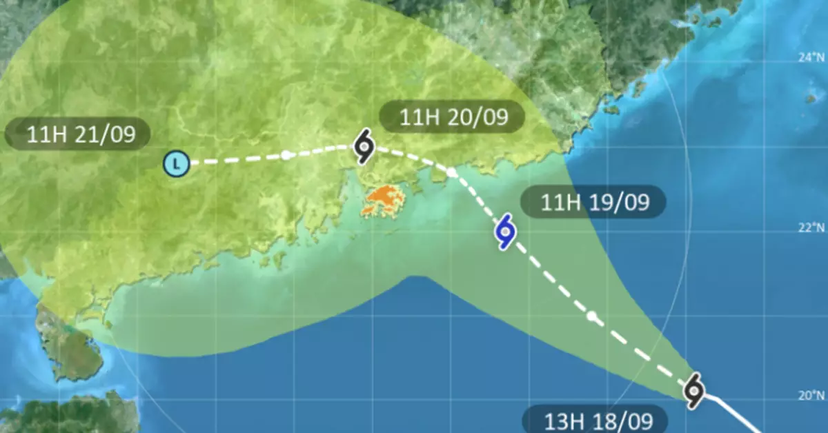 天氣｜天文台：1號信號周四維持 熱帶低氣壓大致移向廣東東部沿岸