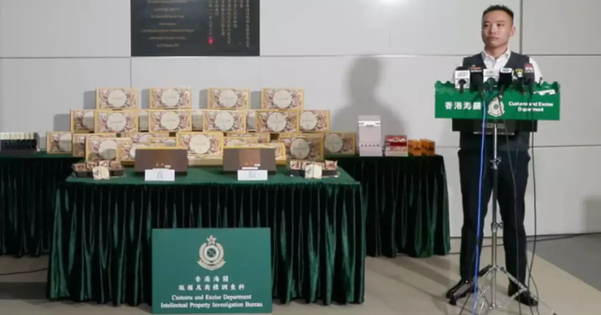 海關展開特別行動 檢逾3600件包括月餅等冒牌貨拘兩人